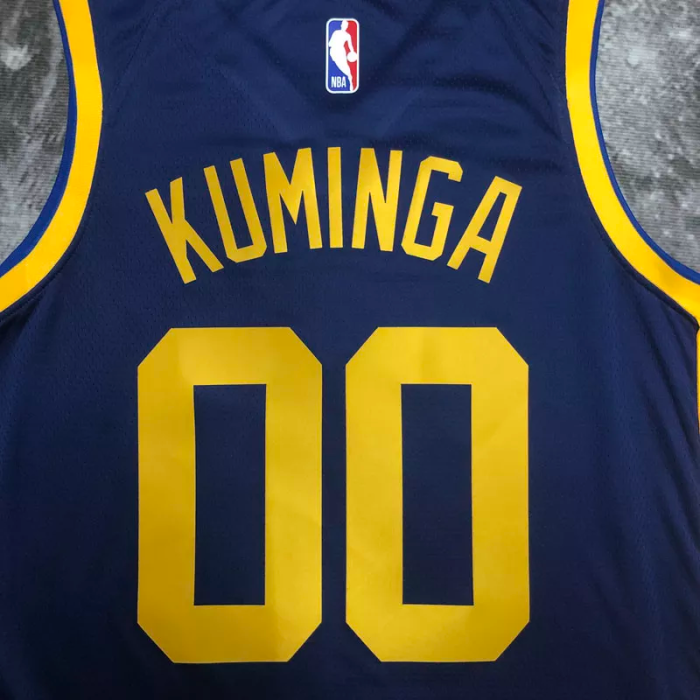 22-23 WARRIORS KUMINGA #00 Royal blue Top Quality Hot Pressing NBA Jersey (Trapeze Edition)