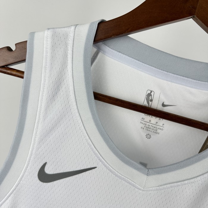 24-25 Dallas Mavericks CHRISTIE #00 White City Edition Top Quality Hot Pressing NBA Jersey