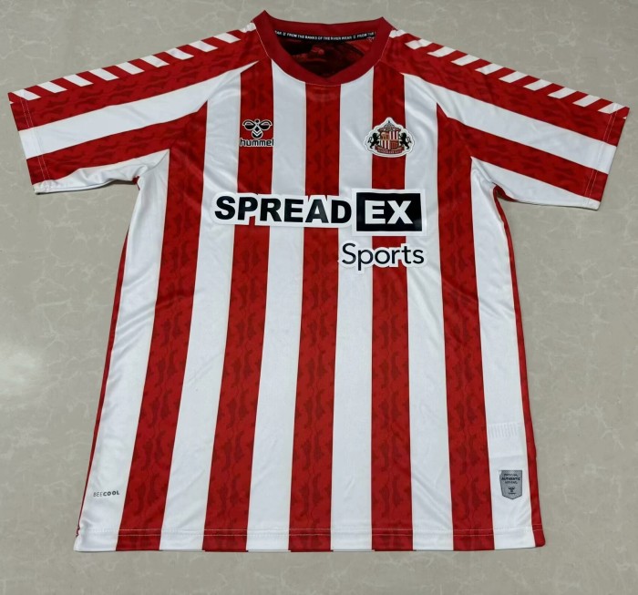 24-25 Sunderland Home Fans Soccer Jersey
