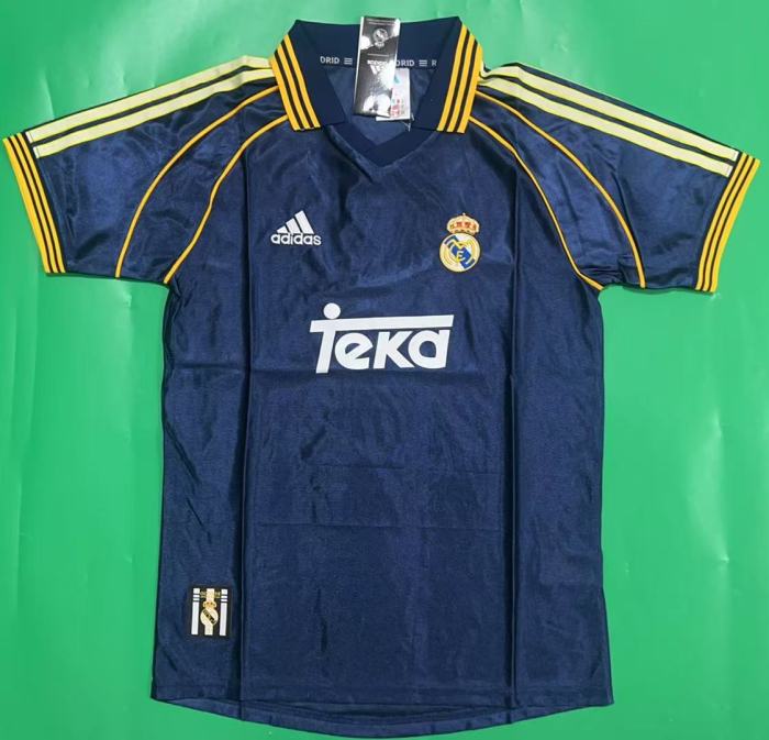 1999-2000 Real Madrid Away Retro Soccer Jersey