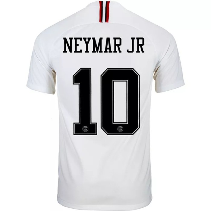 2018-2019 Paris Saint-Germain Paris Jordan White Long Sleeve Retro Soccer Jersey