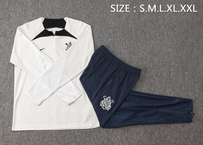 24-25 Corinthians High Quality Half Pull Tracksuit
