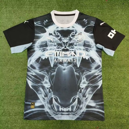 25-26 Manchester City Black Blue Concept Edition Fans Soccer Jersey