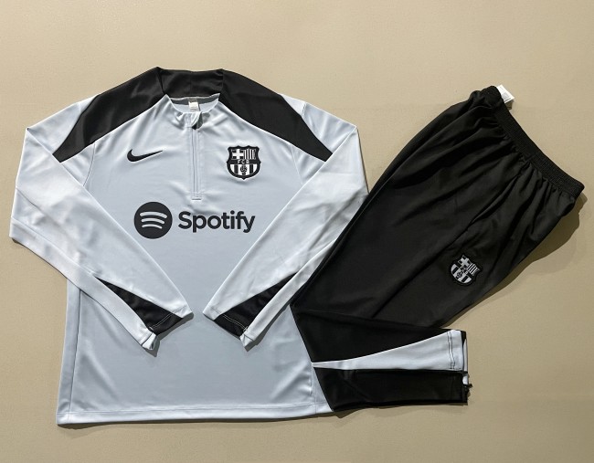 24-25 Barcelona High Quality Half Pull Tracksuit