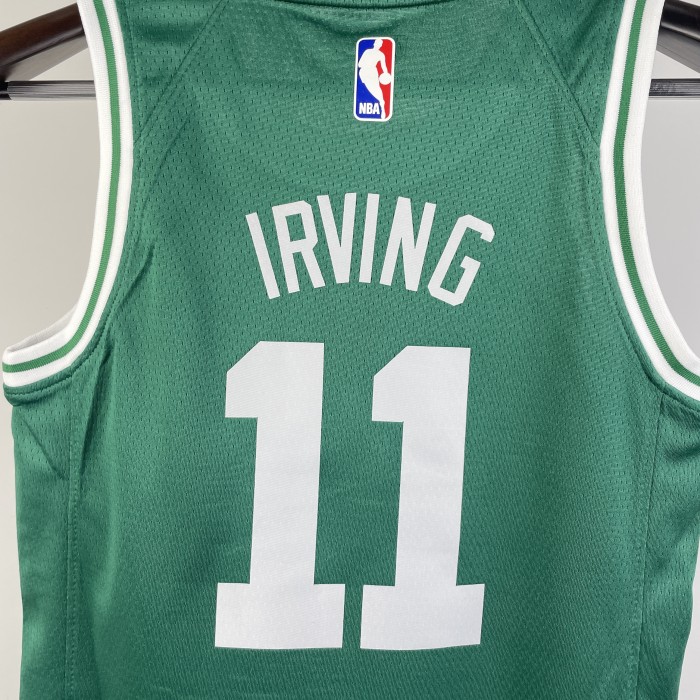 2023 CELTICS IRVING #11 Green Top Quality Hot Pressing Kids NBA Jersey