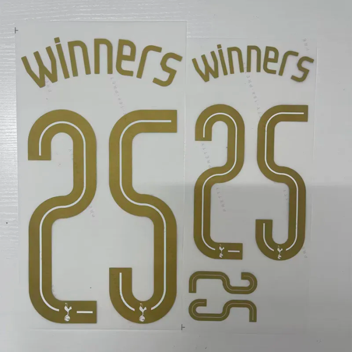 24-25 Tottenham Hotspur Home Print Winners #25 Fans Soccer Jersey冠军金色字体