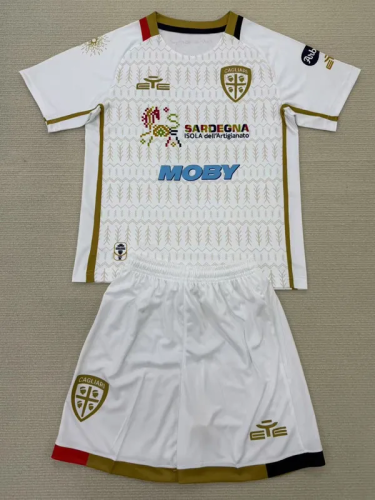 24-25 Cagliari Away Kids Soccer Jersey