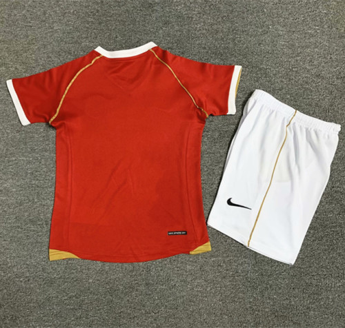 2006-2007 Manchester United Home Retro Kids Soccer Jersey