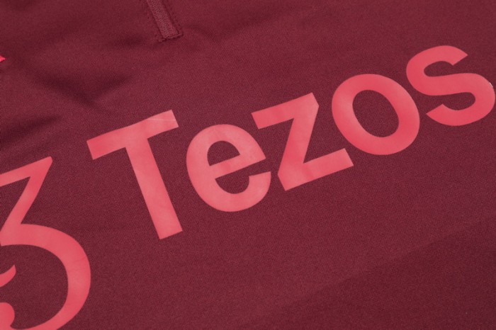 23-24 Manchester United High Quality Half Pull Tracksuit