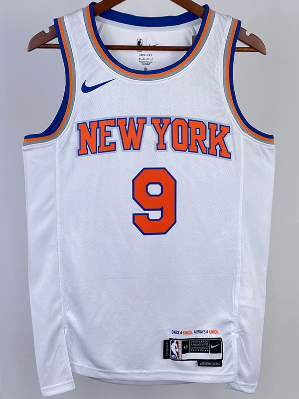 22-23 KNICKS BARRETT #9 White Top Quality Hot Pressing NBA Jersey