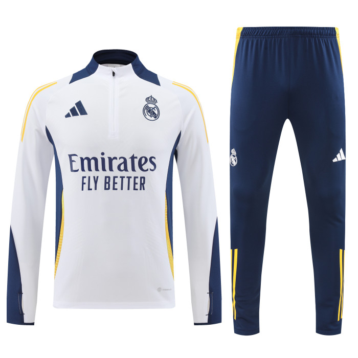 24-25 Real Madrid High Quality Half Pull Tracksuit