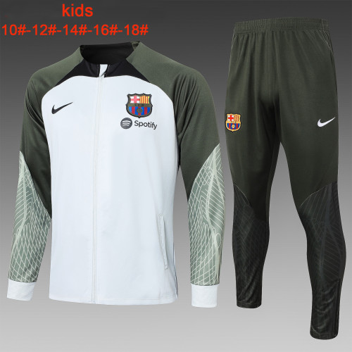 23-24 Barcelona High Quality Kids Jacket Tracksuit