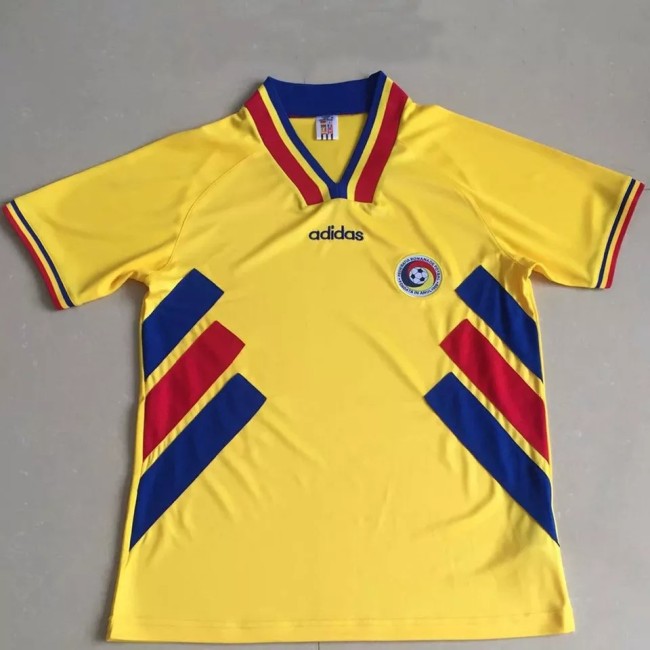 1994 Romania Home Retro Soccer Jersey