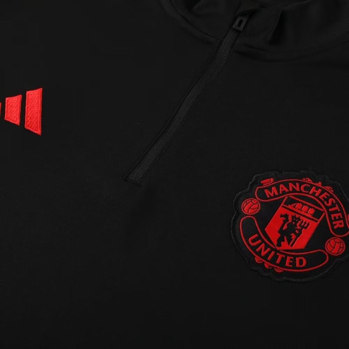 23-24 Manchester United High Quality Half Pull Tracksuit