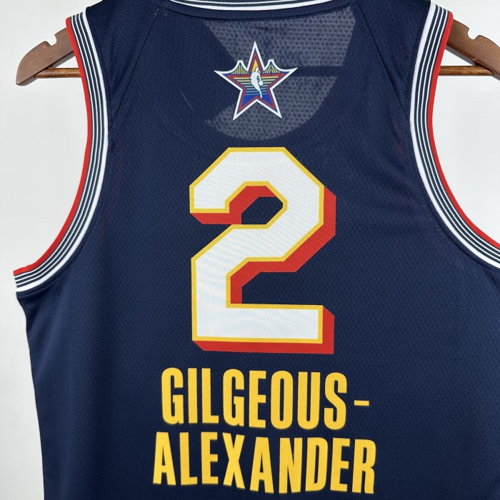 2025 ALL-STAR GILGEOUS-ALEXANDER #2 Top Quality Hot Pressing NBA Jersey