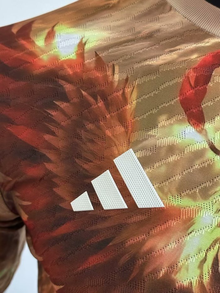 25-26 Real Madrid Orange Special Edition Player Version Soccer Jersey