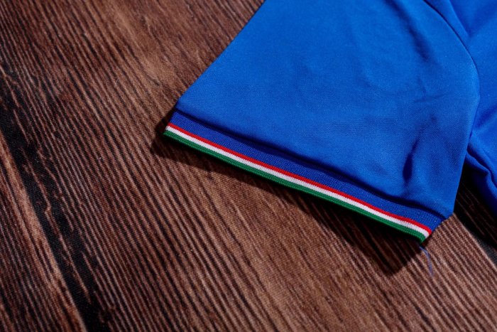 1990 Italy Home Blue Retro Soccer Jersey