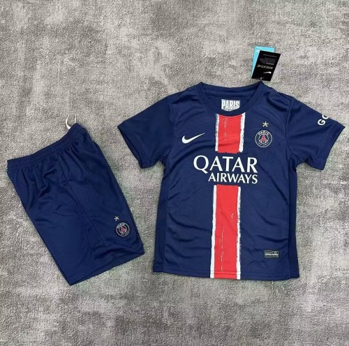 24-25 Paris Saint-Germain Home Kids Soccer Jersey*带星