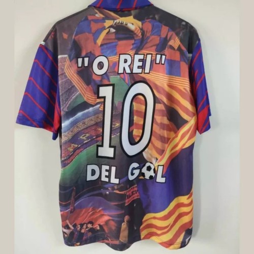 'O REI' 10 ROMARIO Barcelona Retro Soccer Jersey