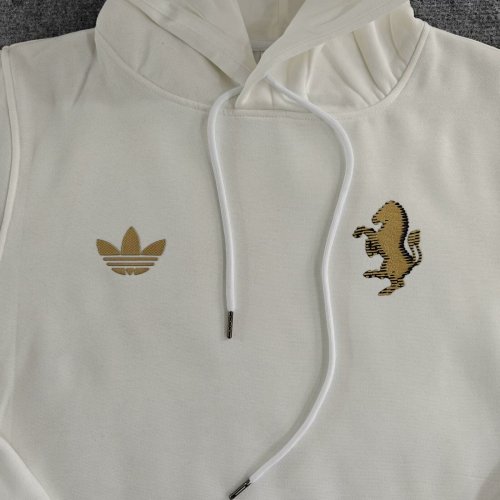 2024 Juventus White Fleece Hoodie