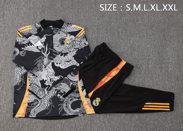 24-25 Real Madrid High Quality Half Pull Tracksuit