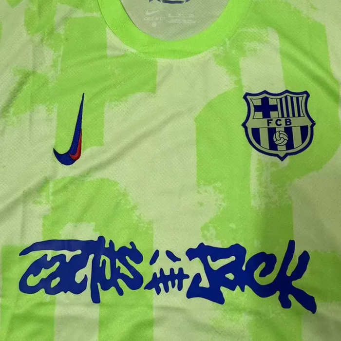 24-25 Barcelona Third Limited Edition Fans Soccer Jersey (Cactus Jack)