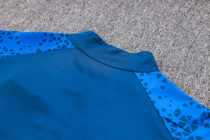 23-24 Marseille High Quality Half Pull Tracksuit