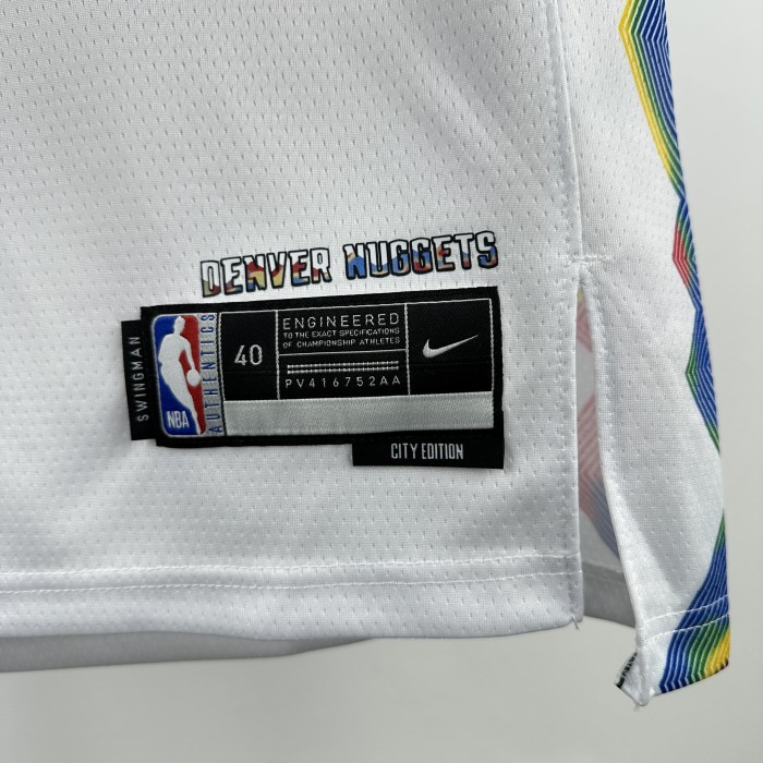 24-25 Nuggets GORDON #32 White City Edition Top Quality Hot Pressing NBA Jersey