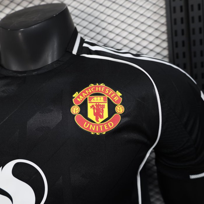 25-26 Manchester United Black Special Edition Player Version Soccer Jersey