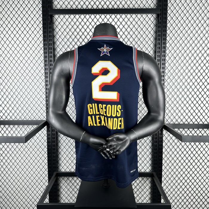 2025 ALL-STAR GILGEOUS-ALEXANDER #2 Top Quality Hot Pressing NBA Jersey