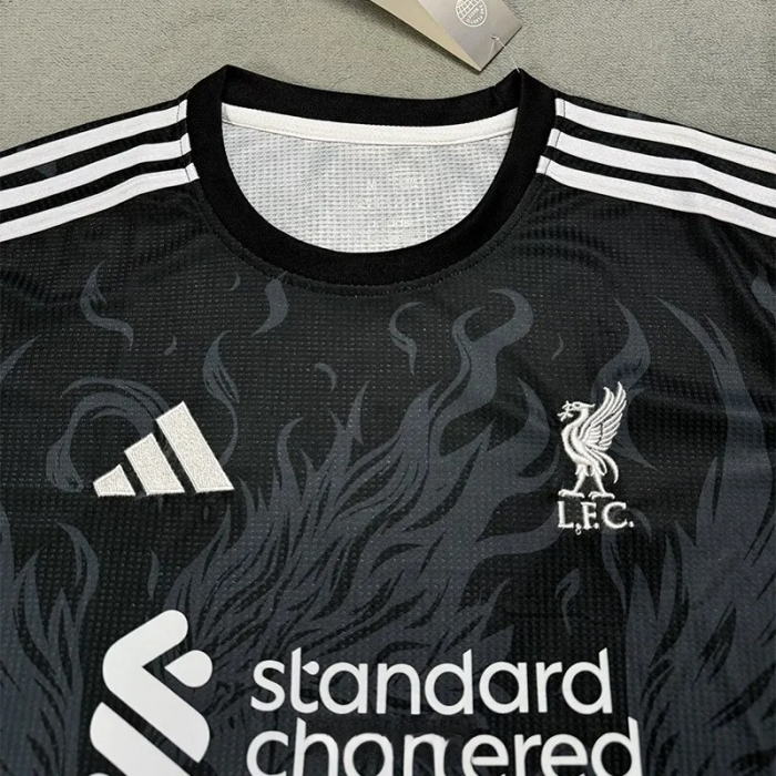 25-26 Liverpool Black Blue Special Edition Training shirts *凤凰