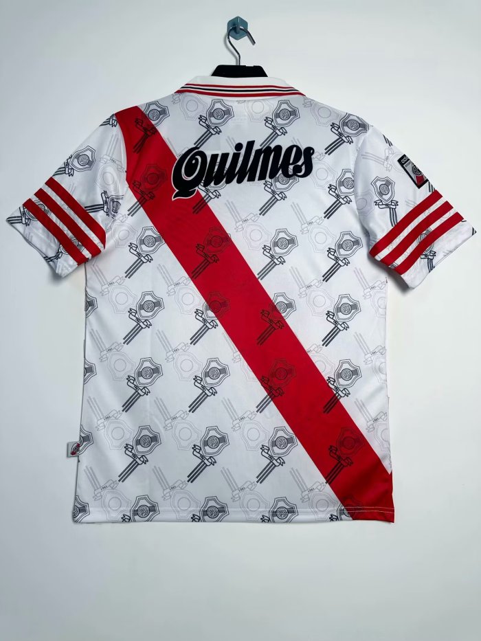 1996-1997 River Plate Home Retro Soccer Jersey