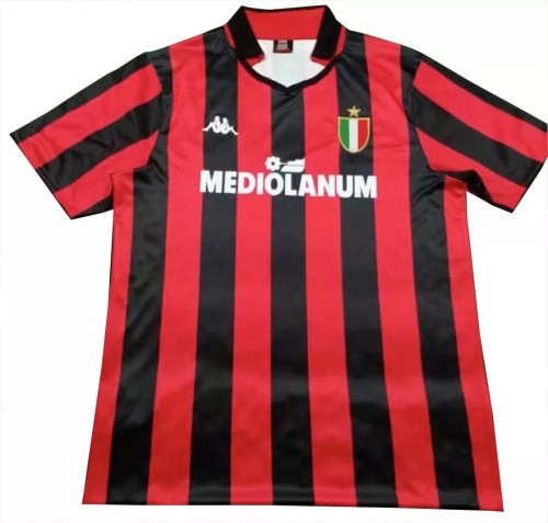 1988 AC Milan Home Retro Soccer Jersey