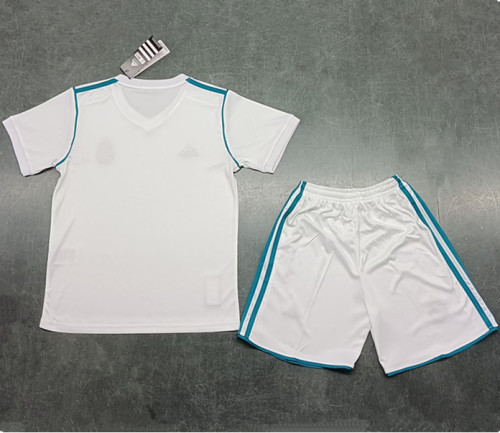 2017-2018 Real Madrid Home Retro Kids Soccer Jersey