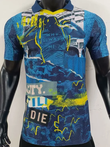 25-26 Manchester City Blue Limited Edition Player Version Soccer Jersey