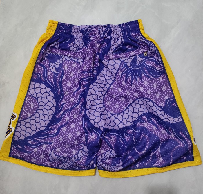 2024 Los Angeles Lakers Embroidery Top Quality NBA Pants