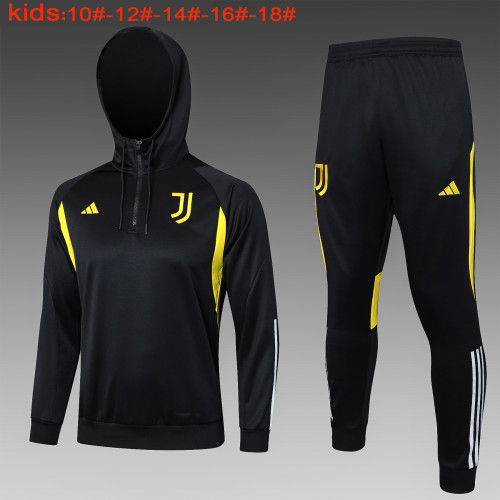 23-24 Juventus High Quality Kids Hoodie Jacket Tracksuit