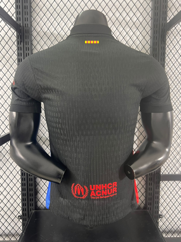 24-25 Barcelona Away Limited Edition Player Version Soccer Jersey (Print Cactus Jack)灰