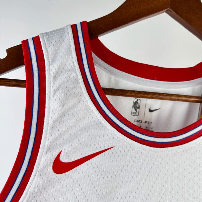 23-24 ROCKETS HARDEN #13 White City Edition Home Top Quality Hot Pressing NBA Jersey