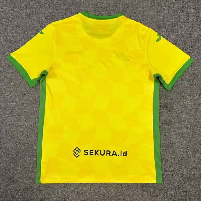 24-25 Norwich City Home Fans Soccer Jersey