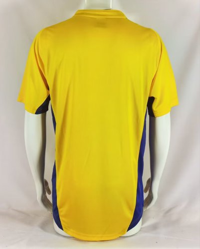 2004-2005 Club America Home Yellow Retro Soccer Jersey