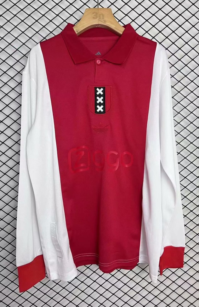 25-26 Ajax 125th Commemorative Edition Long Sleeve Fans Soccer Jersey (长袖)