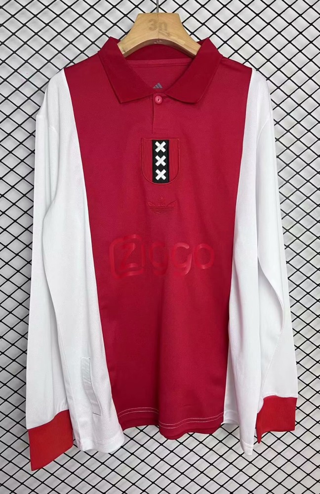 25-26 Ajax 125th Commemorative Edition Long Sleeve Fans Soccer Jersey (长袖)