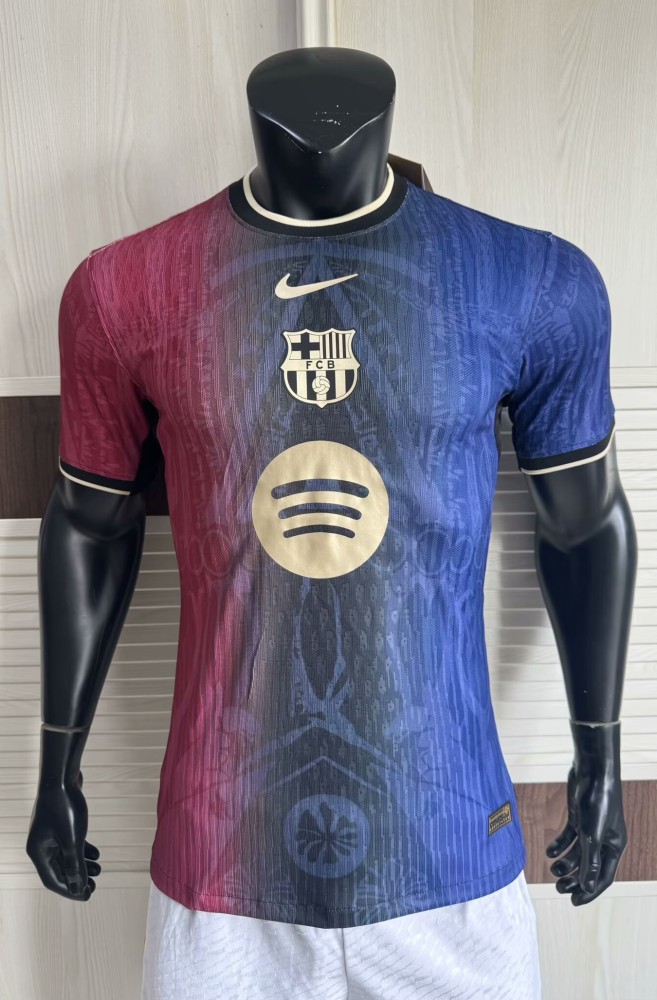 25-26 Barcelona Red Blue Special Edition Player Version Soccer Jersey