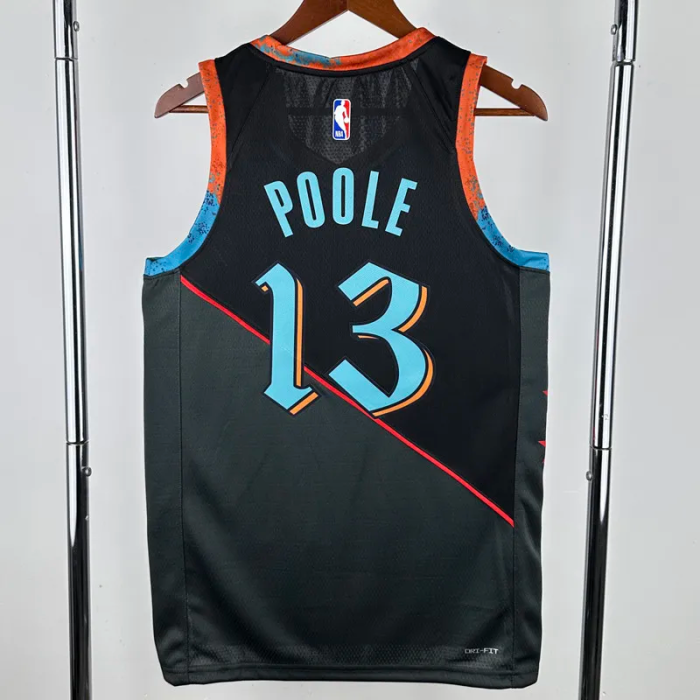23-24 Wizards POOLE #13 Black City Edition Top Quality Hot Pressing NBA Jersey