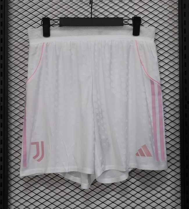 25-26 Juventus White Player Version Shorts Pants