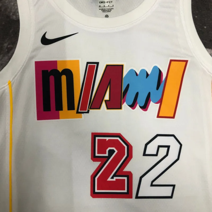 22-23 HEAT BUTLER #22 White City Edition Top Quality Hot Pressing NBA Jersey