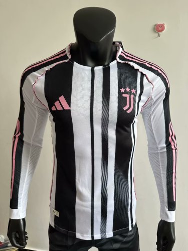 25-26 Juventus Home Long sleeves Player Version Soccer Jersey