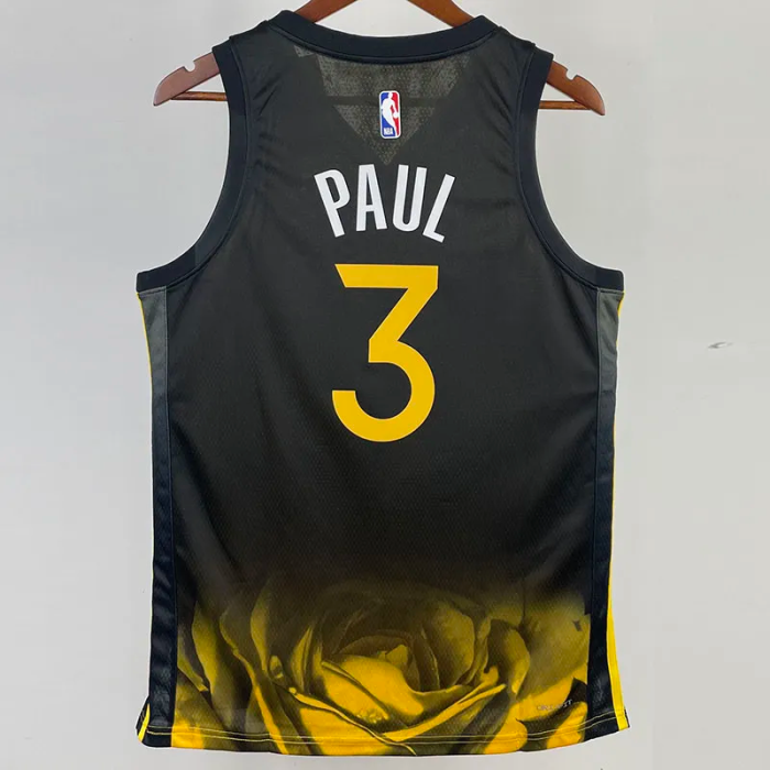22-23 WARRIORS PAUL #3 Black City Edition Top Quality Hot Pressing NBA Jersey