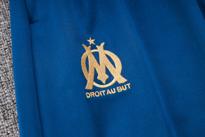 23-24 Marseille High Quality Half Pull Tracksuit